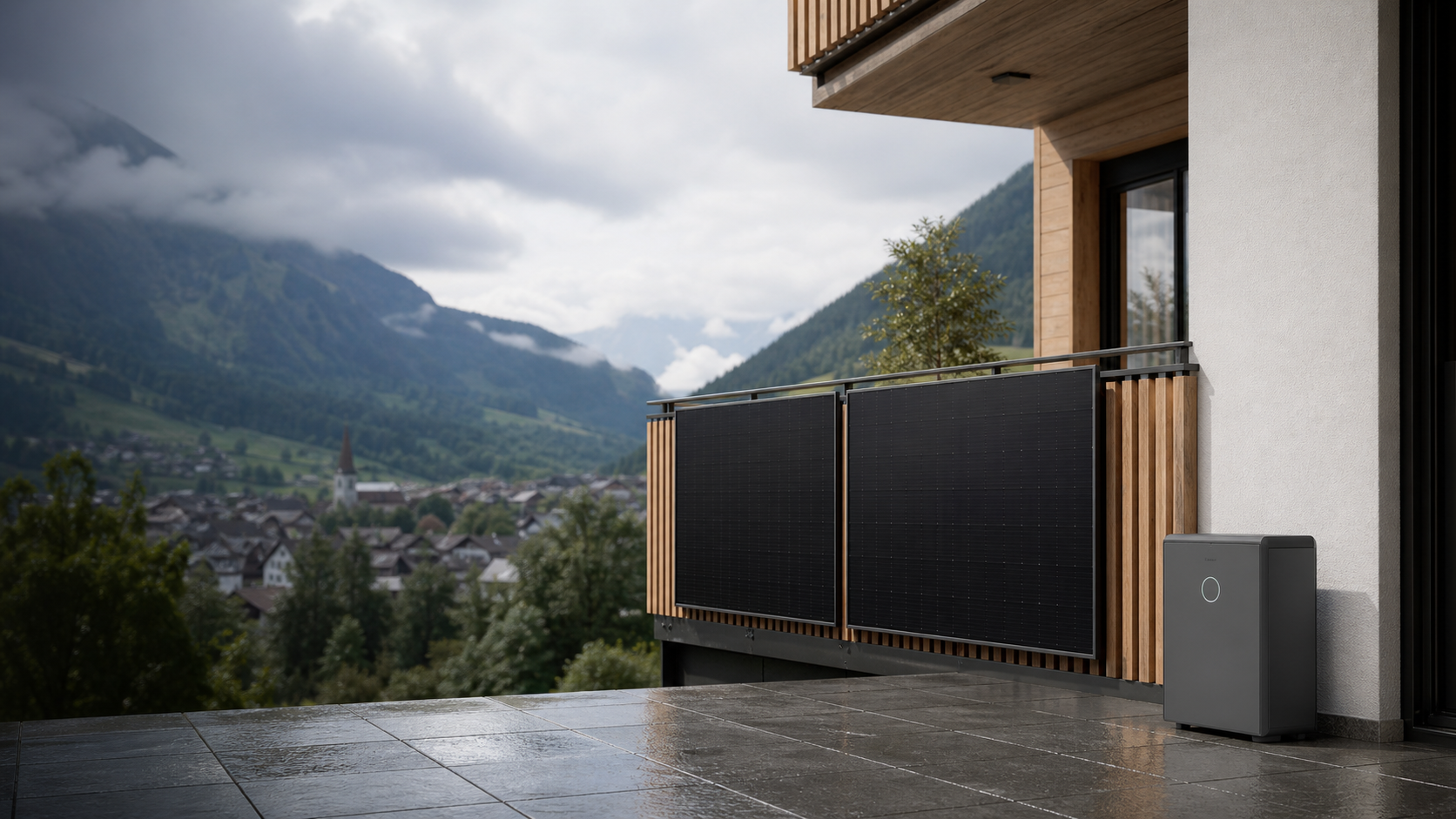DC Kraftwerk Set mit zwei PV-Modulen und SigenMate